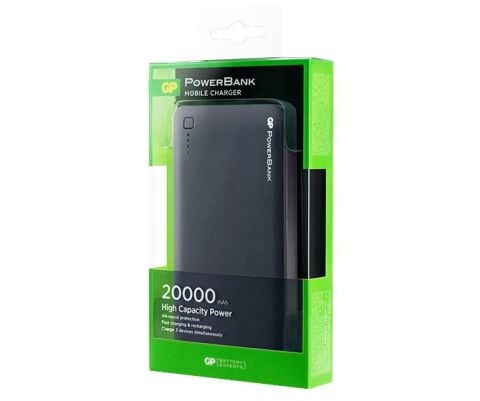 GP 20000mah Taşınabilir Şarj Aleti Powerbank Siyah