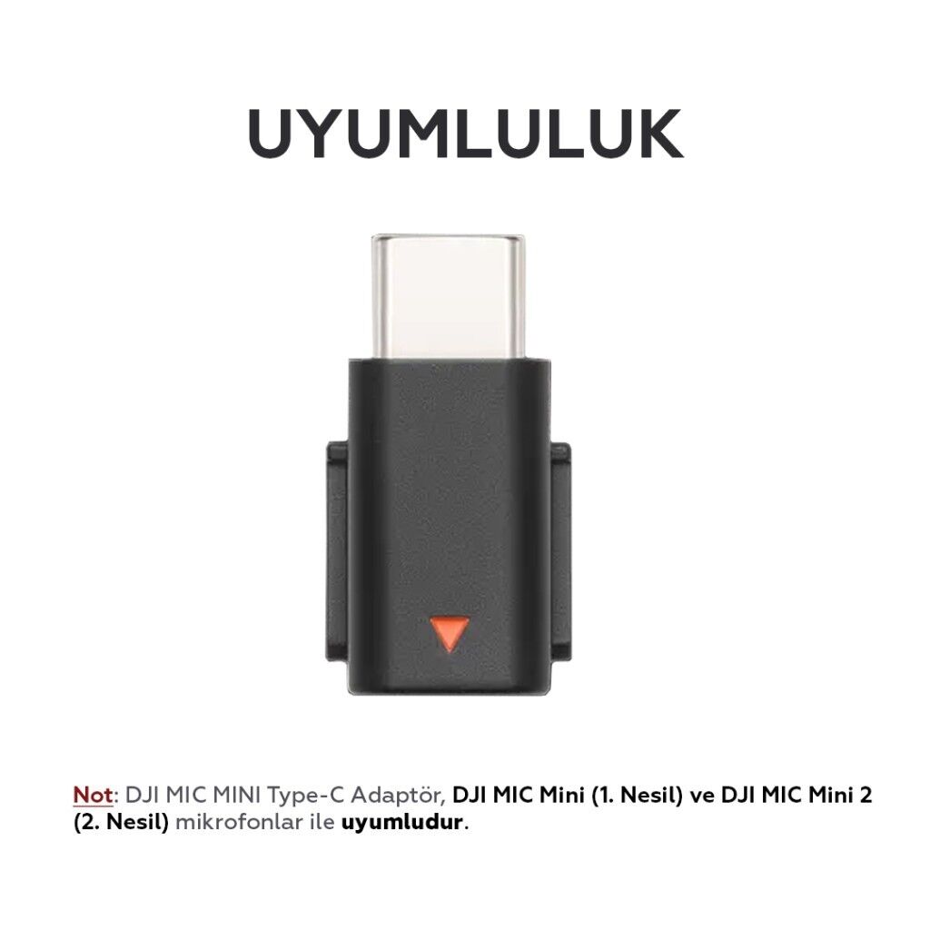 DJI Mic Mini Mobile Phone Adapter (Type-C) Kutusuz
