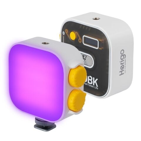 Herigo HR-PH002 RGB Mini LED Video Işığı Type-C Şarjlı Ekranlı 2000mAh
