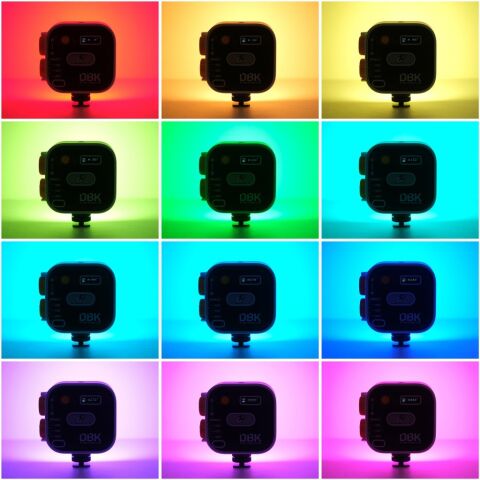 Herigo HR-PH002 RGB Mini LED Video Işığı Type-C Şarjlı Ekranlı 2000mAh