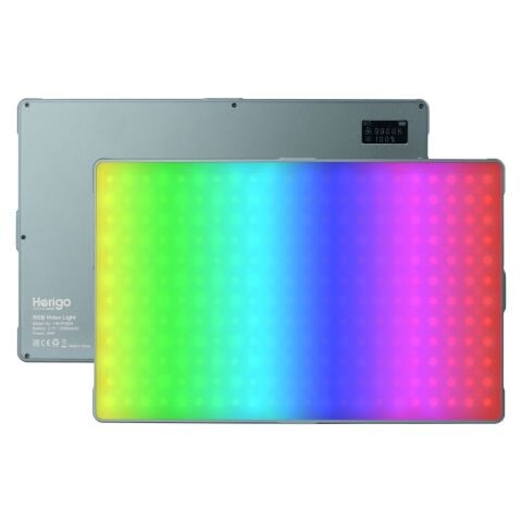 Herigo HR-PH005 RGB Panel LED Video Işığı 24W 23000mAh 2500-9900K