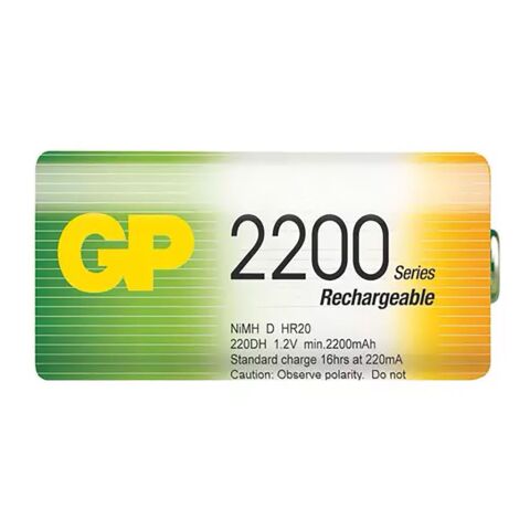 Gp 2200 D Boy Kalın Ni-Mh Şarj Edilebilir Pil