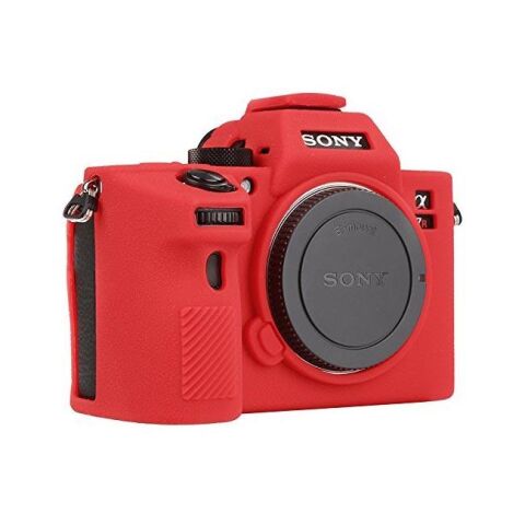 Sanger Silikon Kılıf Sony A7M2 R2 S2 İçin Kırmızı