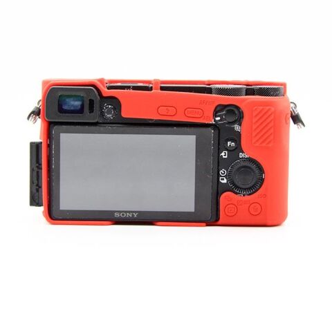 Sanger Silikon Kılıf Sony A6500 Uyumlu Kırmızı