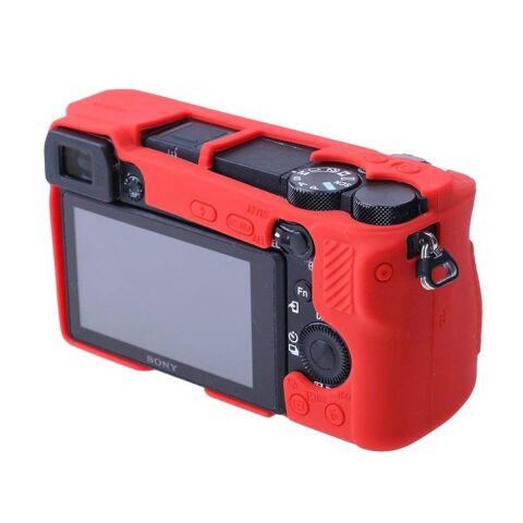 Sanger Silikon Kılıf Sony A6500 Uyumlu Kırmızı