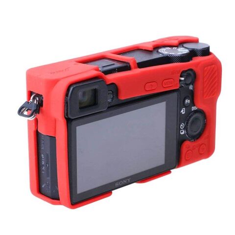 Sanger Silikon Kılıf Sony A6500 Uyumlu Kırmızı