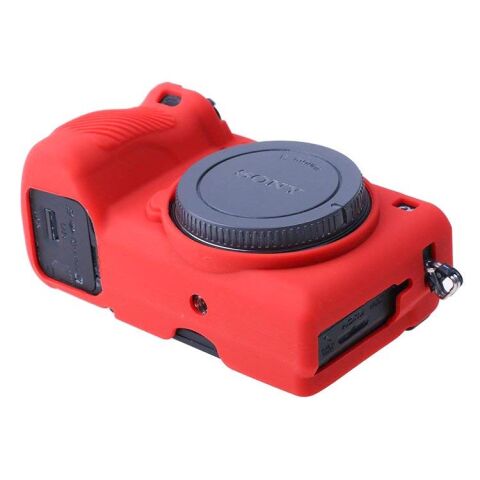 Sanger Silikon Kılıf Sony A6500 Uyumlu Kırmızı