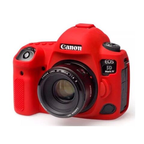 Sanger Silikon Kılıf Canon 5D Mark 4 İçin Kırmızı