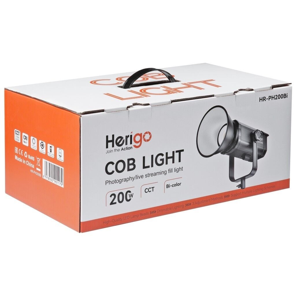 Herigo HR-PH200Bi 200W Bi-Color Fotoğraf ve Video LED Işık