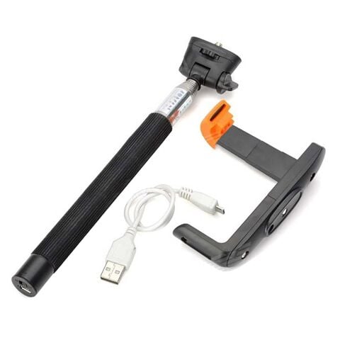 Kjstar Telefon İçin Dahili Kumandalı Monopod Siyah