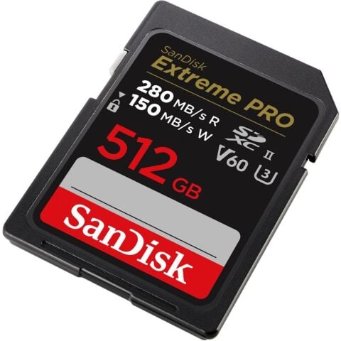 SanDisk Extreme PRO 512GB V60 280MB/s UHS-II SDXC Hafıza Kartı - SDSDXEP-512G-GN4IN