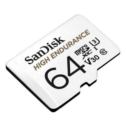 Sandisk 64GB 100mb/s U3 UHS-I V30 MicroSDXC Hafıza Kartı ve SD Adaptör - SDSQQNR-064G-GN6IA