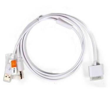 İphone 4 USB ve 3.5mm Ses Kablosu