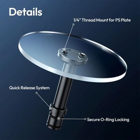 Ulanzi QT05 Xiaojiu Rotating Tray Center Column JJ06 Tripod Uyumlu - C099