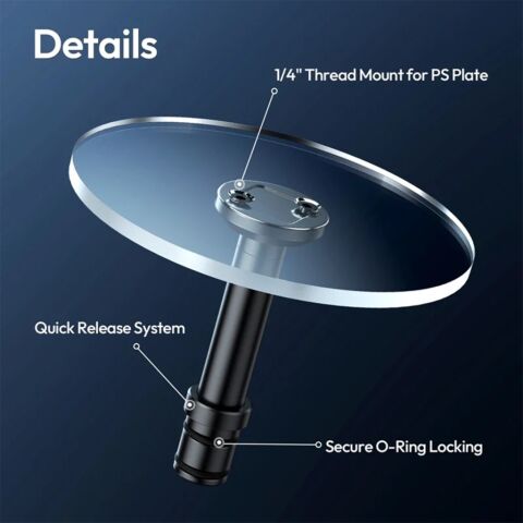 Ulanzi QT05 Xiaojiu Rotating Tray Center Column JJ06 Tripod Uyumlu - C099