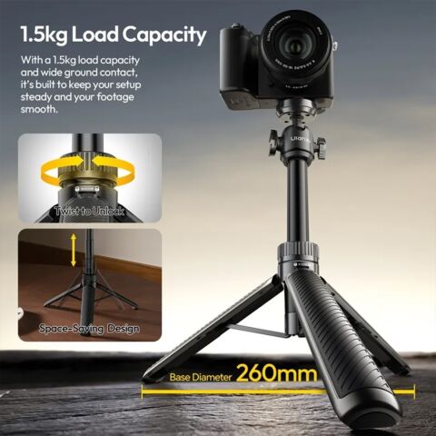 Ulanzi MT90 Quick Release Mini Tripod – Pocket 3 ve 4 Uyumlu - S027