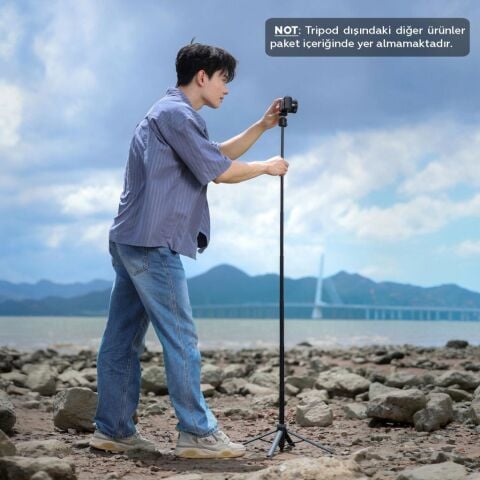 Ulanzi TT24 CKA 146cm Quick Release Selfie Stick Tripod Siyah - S044