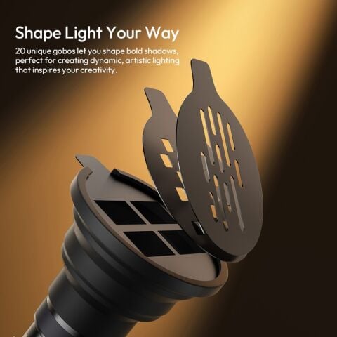 Ulanzi LM01 RGB GOBO 10W Taşınabilir LED Fotoğraf ve Video Işığı - L219A