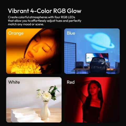 Ulanzi LM01 RGB GOBO 10W Taşınabilir LED Fotoğraf ve Video Işığı - L219A