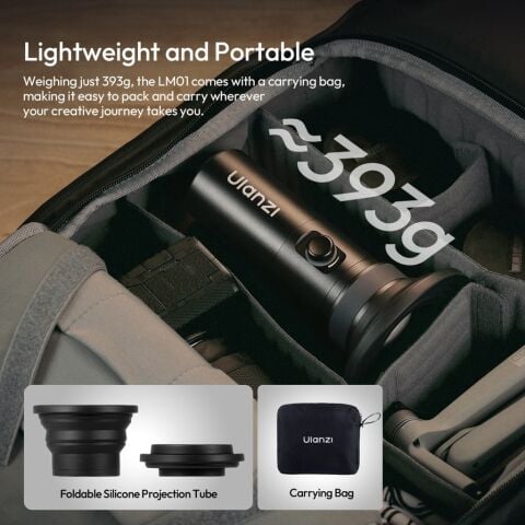 Ulanzi LM01 RGB GOBO 10W Taşınabilir LED Fotoğraf ve Video Işığı - L219A