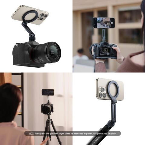 Ulanzi MA07 MagLock Tripod ve Cold Shoe Mount Manyetik Telefon Tutucu - M084