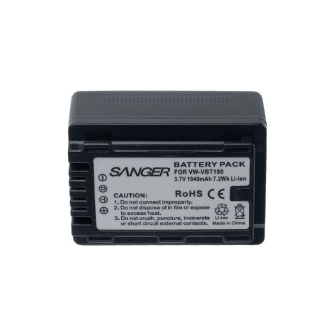Sanger VW-VBT190 Panasonic Kamera Batarya(Yeni Nesil Çipli)