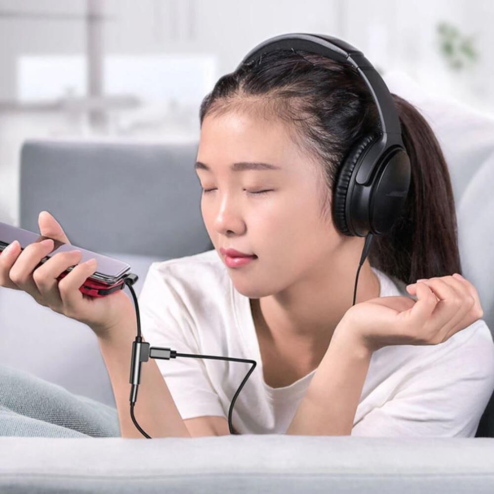 Type-c Kulaklık Mikrofon Dönüştürücü Şarj Girişli