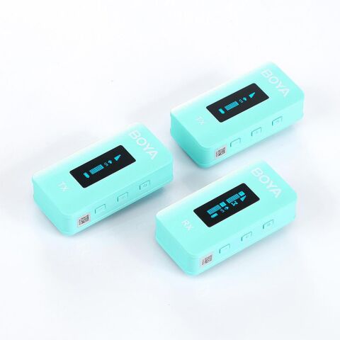 Boya BY-XM6-K2G Kablosuz İkili Yaka Mikrofonu (Yeşil)