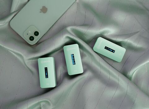 Boya BY-XM6-K2G Kablosuz İkili Yaka Mikrofonu (Yeşil)