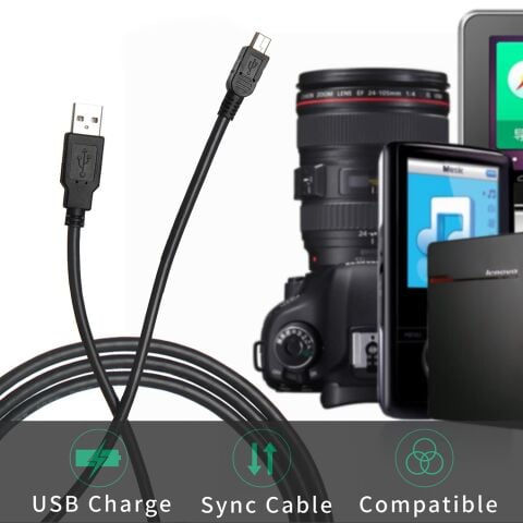 Ce-link 5-Pin Mini Usb Universal Data Şarj Kablosu
