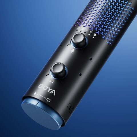 BOYA K5 - BOYA K5 Kablosuz Bağlantılı RGB Aydınlatmalı USB Condenser Mikrofon