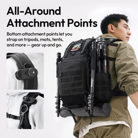Ulanzi BC007 28L Tactical Kamera Sırt Çantası Siyah - B172