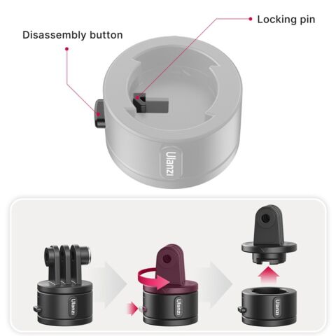 Ulanzi Go-Quick II Manyetik Hızlı Bağlantı Adaptör Seti - 3009