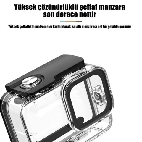 Sanger Hero 9-10-11-12-13 Uyumlu 30M Su Geçirmez Sualtı Housing Kılıfı