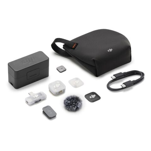 DJI Mic Mini 2 Kablosuz Yaka Mikrofon Seti (1 TX + 1 Mobile RX + Şarj Kutusu)