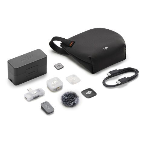 DJI Mic Mini 2 Kablosuz Yaka Mikrofon Seti (1 TX + 1 Mobile RX + Şarj Kutusu)