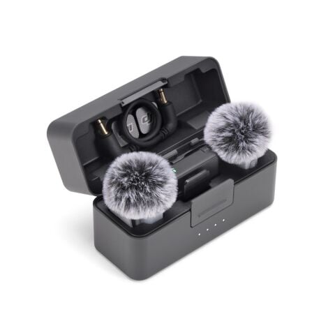 DJI Mic Mini 2 İkili Kablosuz Yaka Mikrofon Seti (2 TX + 1 RX + Şarj Kutusu)