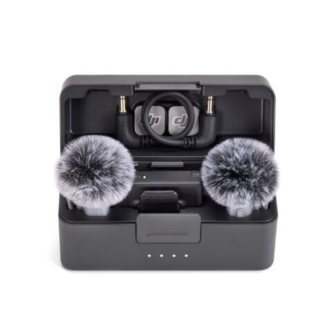 DJI Mic Mini 2 İkili Kablosuz Yaka Mikrofon Seti (2 TX + 1 RX + Şarj Kutusu)