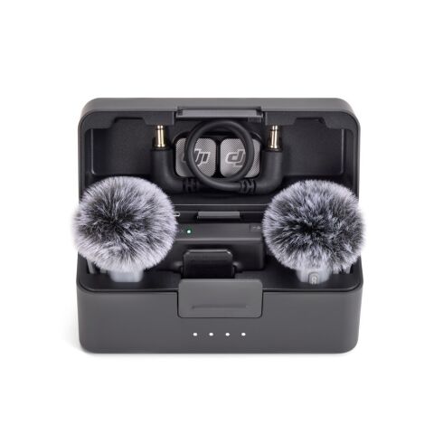 DJI Mic Mini 2 İkili Kablosuz Yaka Mikrofon Seti (2 TX + 1 RX + Şarj Kutusu)