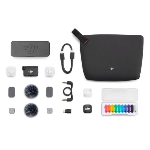 DJI Mic Mini 2 İkili Kablosuz Yaka Mikrofon Seti (2 TX + 1 RX + Şarj Kutusu)