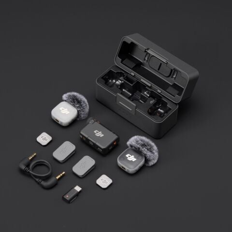 DJI Mic Mini 2 İkili Kablosuz Yaka Mikrofon Seti (2 TX + 1 RX + Şarj Kutusu)