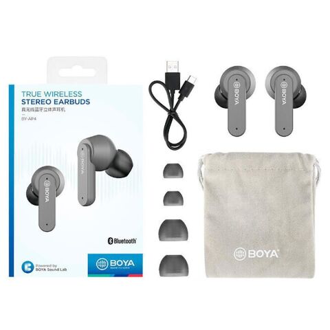 Boya BY-AP4 Kablosuz Bluetooth Kulaklık Gri