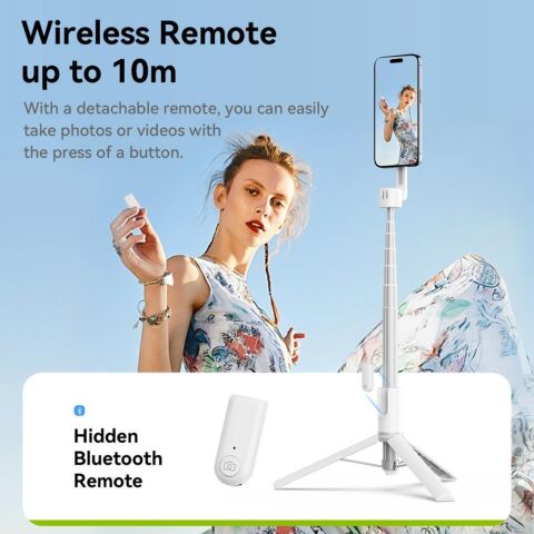 Ulanzi MG-003 Pro Manyetik Selfie Telefon Tripodu Beyaz