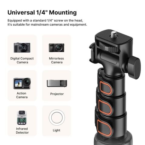 Ulanzi TB64 160cm Çok Fonksiyonlu Tripod T115GBB1