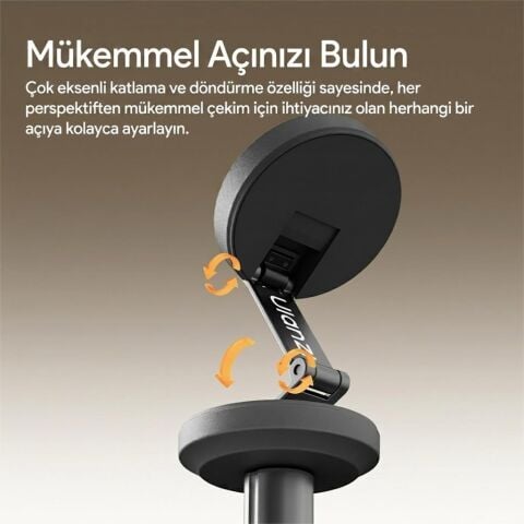 Ulanzi MT85 Otomatik Açılır Manyetik Telefon Tripodu ve Selfie Stick 150cm - T122