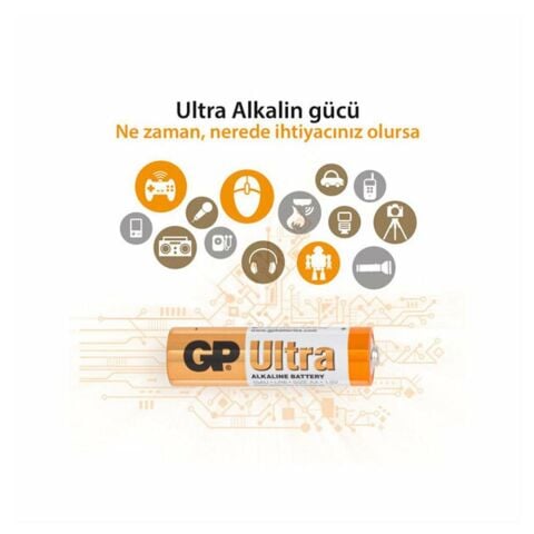 Gp Ultra Alkalin 10'lu AA Pil