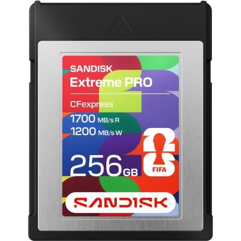 SanDisk Extreme PRO 256GB 1700MB/s CFexpress Type B Hafıza Kartı FIFA World Cup 2026 Edition - SDCFE-256G-GF4NN