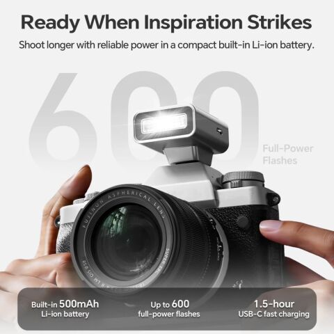 Photoolex G02 Retro Mini Speedlite Kamera Flaşı - LS-201