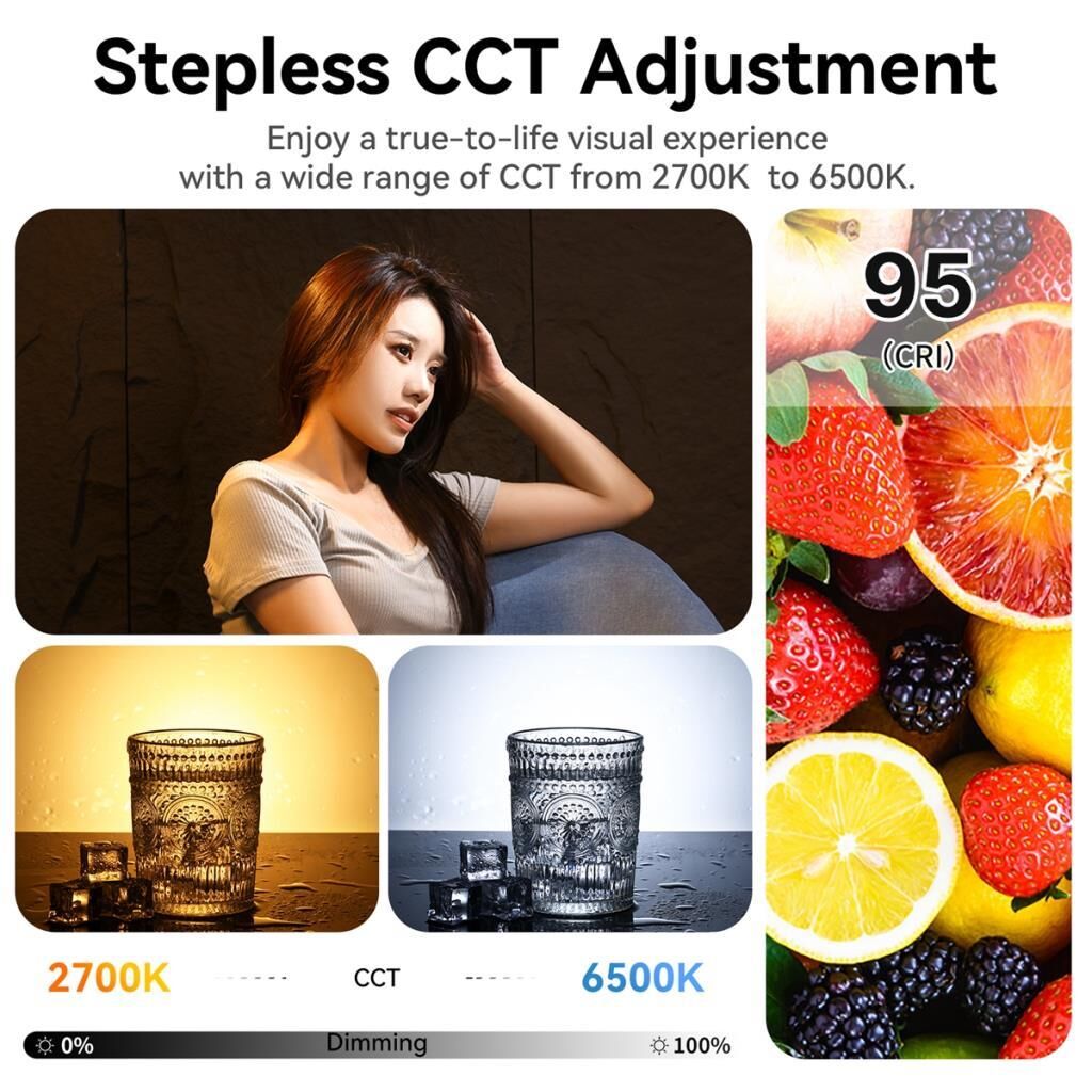 Ulanzi 120W Bi-Color V-Mount Video Işık L065CNA1