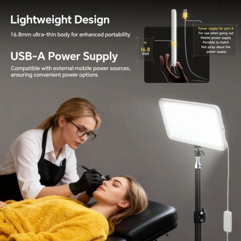 Photoolex MilkGlow Pro Soft Panel LED Video ve Fotoğraf Işığı - LS-103PL-02